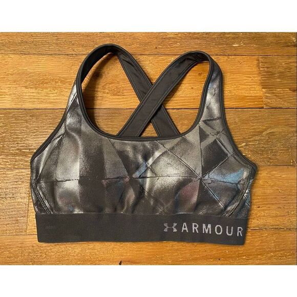 Under Armour Other - Under Armour Small grey silver sports bra compression